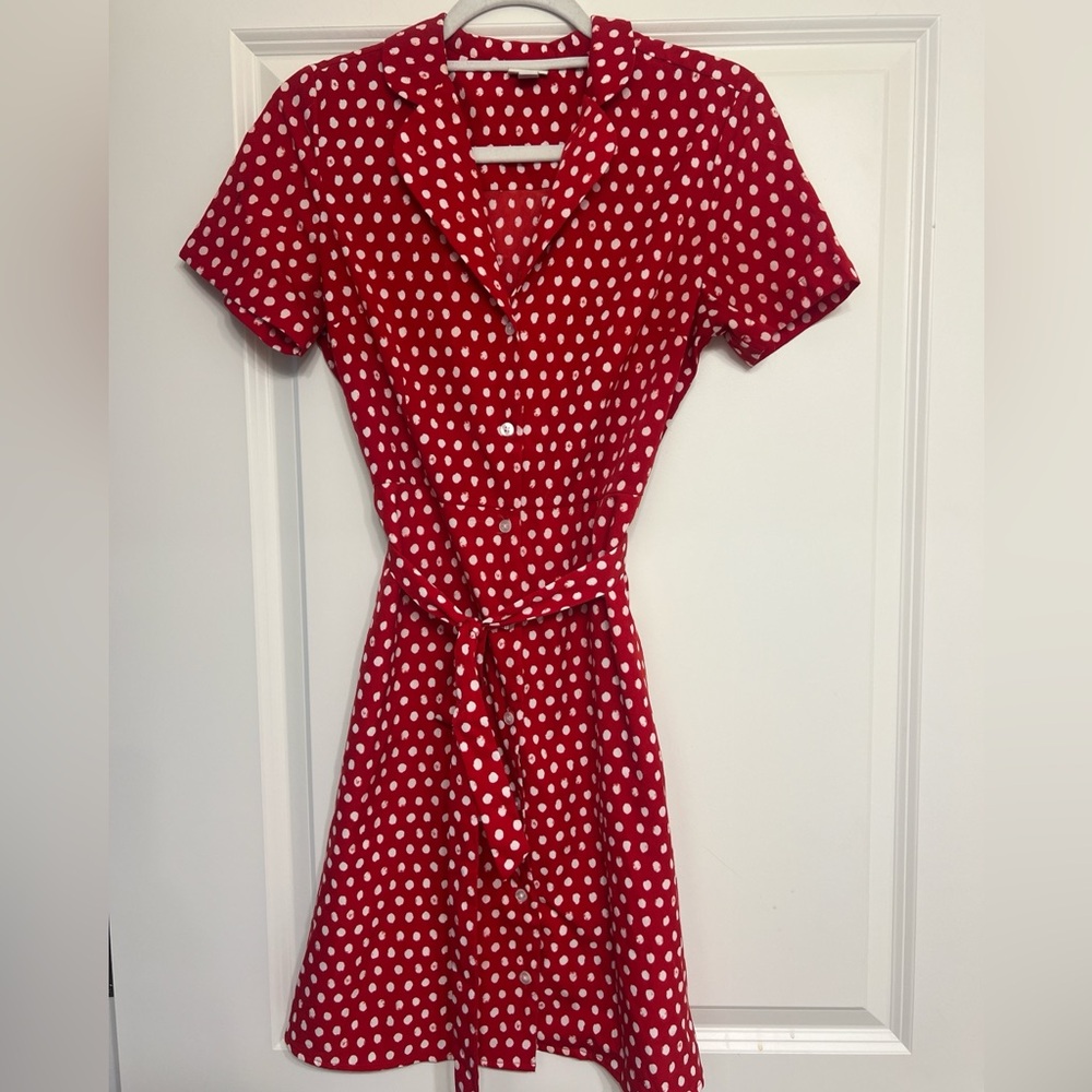 a new day Red Polka Dot Dress